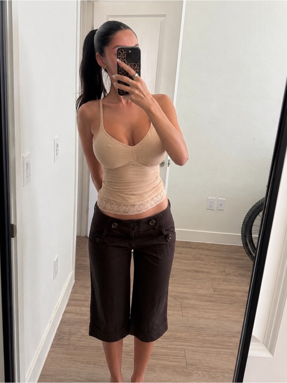 Takara Vintage Lowrise Tailored Capri Trousers